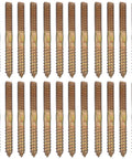 Double Headed Hanger Bolts Set 50 Pcs Carbon Steel Galvanized Self Tapping Screws For Furniture And Wood Joints Easy Install