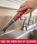 Cordless Power Scrubber With Multi Purpose Head cleaning sink grout, Water Resistant Scrub Brush For Home Kitchen Bathroom