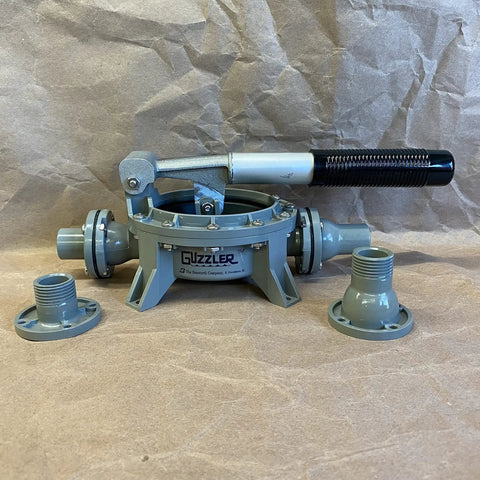 Heavy Duty Utility Hand Pump For Wastewater And Graywater Removal Priming And Bilge 10 GPM Half Inch Tapped With Acetal Ends