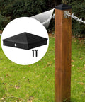 Aluminum Pyramid Post Caps For 6x6 Deck Posts Black 8 Pack With Screws Built Tough Outdoor Fence And Mailbox Dock Wood Protection Easy Install Corrosion Resistant Cover