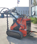 Mini Skid Steer Loader 1800 Lb Capacity With Auger For Digging Drilling And Light Bull Dozing In Gardens Farms Parks