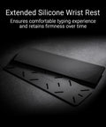 Goated Wireless Mechanical Gaming Keyboard With Sick Clicky Switches And Super Sleek 75 Percent Layout featuring an extended silicone wrist rest.
