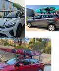 Heavy Duty Ratchet Tie Downs 4 Pack 12 Ft Each 1000 Lb Break Strength For Securing Canoes Kayaks Paddleboards Skis And Gear During Moving And Travel With Easy Quick Release Latch securing kayaks on cars