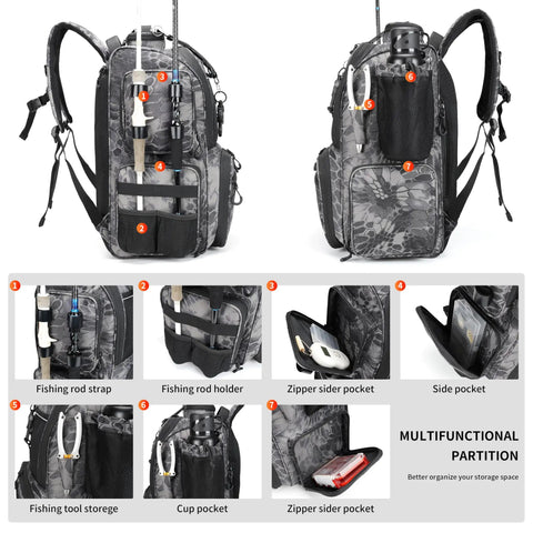 fishing rod holders bags xTreme Canvas Series and Reel Bag leakproof lining OROOTL Fishing Rod Bag, Fishing