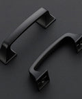 3 Inch Square Cabinet Pulls in Matte Black Arch Design for Kitchen Cabinets and Drawers Flat Black Metal Drawer Pulls