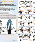 Paracord Compound Bow Sling With V2 Magnetic Connection, adjustable for field archery. Installation and use guide with images.