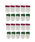 20 Pack Propane Lantern Mantles With U Shape Design And String Tie For Universal Fit On Outdoor Camping Lamps Green And Burgundy Tops