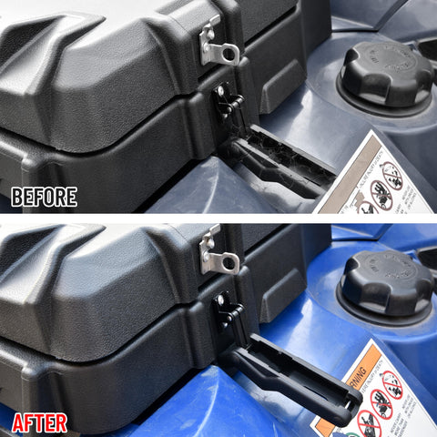 Durable Front Storage Rack Rubber Latch Kit For Polaris Sportsman 500 550 850 1000 2009 To 2024 before after install