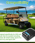 Professional Grade Heavy Duty 48V 400A Golf Cart Solid State Speed Controller with golf cart and compatibility details.