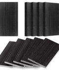 Ten Piece Black Patio Chair Spring Plates Swivel Rocker Replacement Sling Repair Kit Tough fiberglass plates for patio chairs.