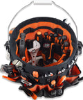 5 Gallon Bucket Tool Organizer With 47 Pockets Heavy Duty 1680D Ballistic Fabric Bucket Bag Holder filled with tools