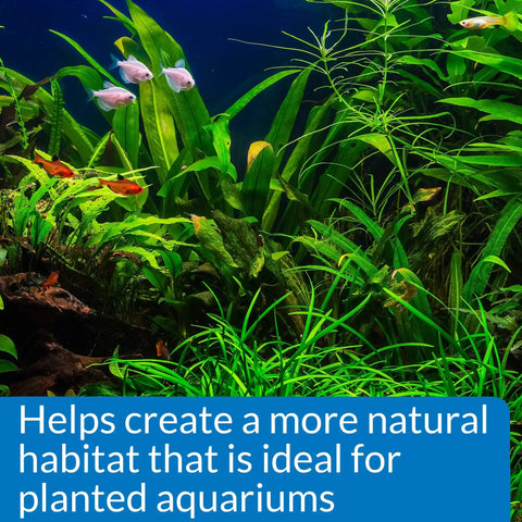 Slick Freshwater Aquarium GH And KH Water Test Kit Featuring Pro Level Liquid Reagents For Crystal Clear Tanks Easy Drop Method in a vibrant planted aquarium.
