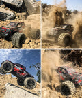 1:18 Scale All Terrain RC Car Be A Beast On Any Trail 36 KMH High Speed 4WD Electric Off Road Truck kicking up dirt