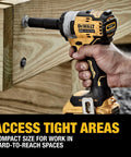 Boss Level 20 Volt Max Cordless Impact Driver And Impact Wrench Combo Kit Featuring Heavy Duty Brushless Motors in use, compact for tight areas.