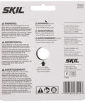 Back of Skil packaging with warnings and product details.
