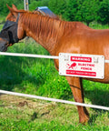15 Piece Electric Fence Warning Signs No Touching Electric Safety Sign To Protect Your Farm Home 9.68 By 5.04 Inches White