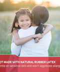 All Health wound care kit image: a woman and child embrace in a field with a red latex-free banner.