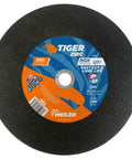 14 Inch Tiger Zirc Rail Cutting Wheel For Steel And Metal Rails, High-Performance Zirconia Alumina Grain, Durable