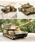 Two Pack Remote Control Battle Tanks One Twenty Four Scale With Lights Realistic Sounds Life Indicators Dual Controllers