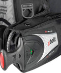 Close-up of Bolt SLS BCD Scuba Buoyancy Compensator Device showing innovative weight system for unisex divers, medium size.