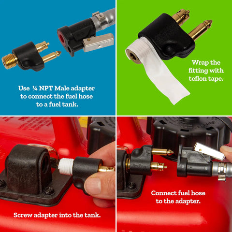 Installation steps for Universal Outboard Fuel Line Kit With 7 Foot 3 Eighth Inch Hose UV Resistant EPA CARB Compliant Primer Bulb Connectors Easy Install Fits Any Engine Two Stroke Or Four Stroke Boats.