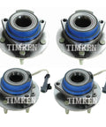 Front And Rear Wheel Bearing And Hub Assembly Kit For Rendezvous And Aztek AWD Rides Top Notch Hub Bearing Set For All Wheel Drive SUVs