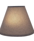 Replacement Transitional Hardback Empire Lamp Shade With Spider Construction In Smoke Grey 7 Inch Top 14 Inch Bottom 11 Inch Slant Height 14 Inch Wide For Table Lamps And Vintage Lamps