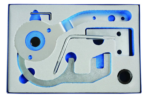 Complete Top Shelf Timing Chain Tool Kit For BMW And MINI Models From 2014 On includes precision tools in custom foam case.