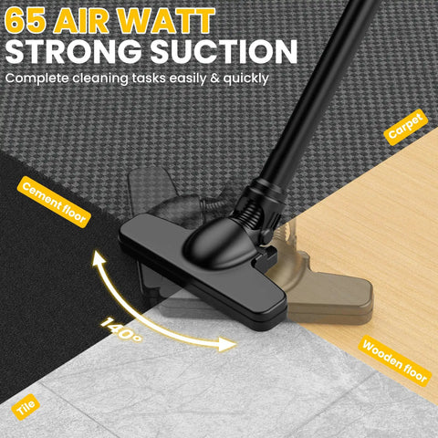 Straight Up Powerhouse Lightweight Cordless Handheld Vacuum Delivering Beast Grade Suction And Smooth Glide Action on tile and carpet.