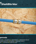 Max Half Inch Push To Connect Brass Plumbing Coupling Pack Of 4 for PEX Copper CPVC PE RT HDPE SDR9 Fittings Installed on Pipe