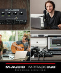 All In One Dual Channel USB Audio Interface For Recording Streaming And Podcasting With Dual XLR Inputs Line And DI Inputs Plus Included Software Suite For Mac Or PC Plug And Play Ready in various usage scenarios.