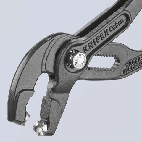 Hose Clamp Pliers For Click Clamps With Rotating Jaw Inserts, Push Button Quick Adjust, Lock In 15 Positions, Rugged Tool