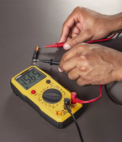 Using Dm6410 8 Function Digital Multimeter With Large LCD Display And Data Hold For Accurate AC DC Voltage And Current Measurements