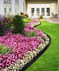 4.5 Inch Galvanized Steel Landscape Edging Kit, 10 Pack Hammer In Metal Lawn Border For Yards And Pathways around garden beds