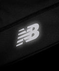 Close-up of logo on Lightweight Running Skullcap Beanie Cap For Men And Women Breathable Moisture Wicking Gym Ready Hat Black Slim