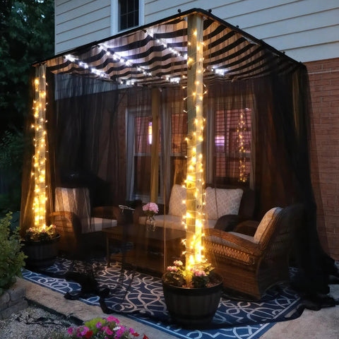 10x10 Ft Mosquito Netting For Garden Patio Doors Windows Outdoor And Indoor Use Raised Bed Screen Mesh Barrier