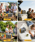 Portable Power Station With 300W Solar Generator And Two 110V Pure Sine Wave Outlets 296Wh Pack And 80000mAh Capacity in use
