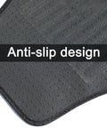 Custom Molded 4 Piece Floor Mats For Tesla Cybertruck 2025 2026 with anti-slip design shown from above.