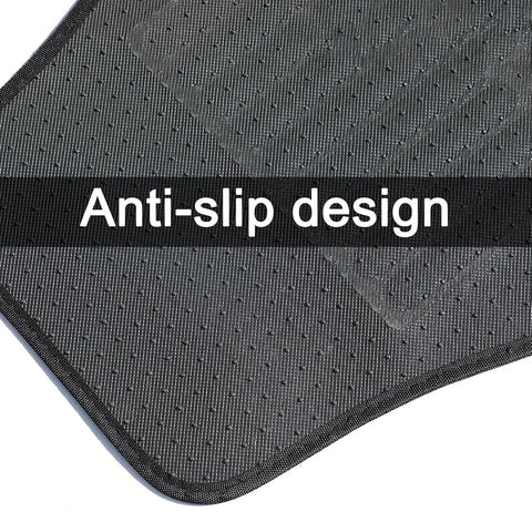 Custom Molded 4 Piece Floor Mats For Tesla Cybertruck 2025 2026 with anti-slip design shown from above.