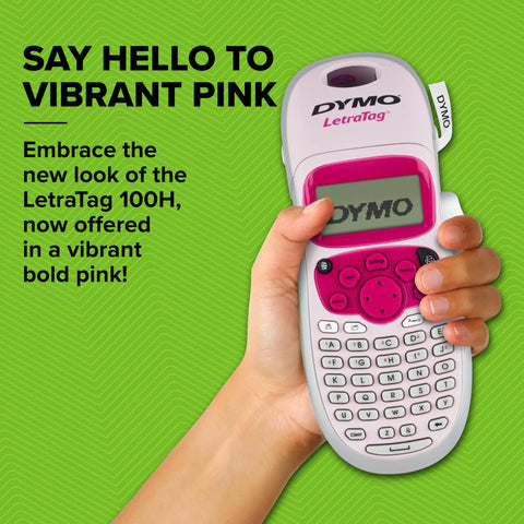 Pink Handheld Label Maker For Home And Office, Lets You Create Quick, Stylish Labels With ABC Keyboard, 13-Character LCD