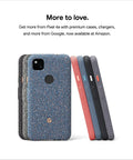 Unlocked Android Smartphone Pixel 4a Boasting A Sleek Just Black Finish And Ridiculous Battery Life Paired With A Dope 12 Megapixel Camera For Crisp Photos And Lightning Fast Speeds Perfect For Everyday Use And Travel Adventures with colorful fabric cases stacked.