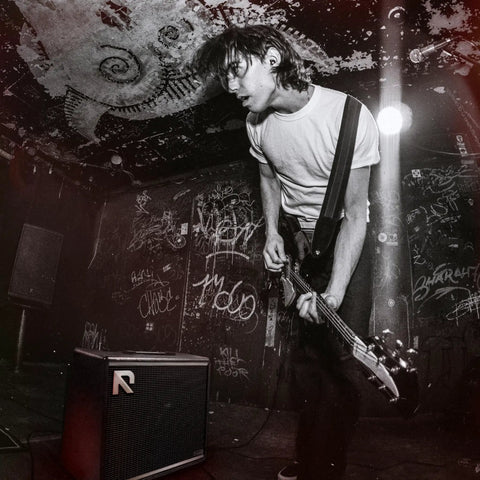 Guitarist using 50 Watt Intelligent Guitar Combo Amp With Amp Intelligence, USB Recording, and Selectable Wattage in a live gig.
