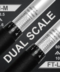 Dual scale display on 3/8-Inch Drive Click Torque Wrench With 10-80 Ft-Lb Range And 13.6-108.5 Nm, Pro Grade, Pre-Calibrated