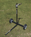 Wheeled Sprinkler With 1 Inch Head And 3 Nozzles For Big Yard Coverage, 8 Inch Solid Rubber Tires For Lawn Garden Farm