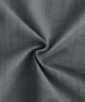 Close-up of fabric texture for 100 Percent Blackout French Door Curtains For Privacy In Living Room And Bedroom, Light Gray 26 By 72 Inch One Panel
