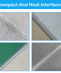 Close-up of neat interfaces on PVC PVK belts using 14 Inch Manual Roller Lacer Conveyor Belt Lacing Tool For PVC PVK Belts Mechanical Splice Kit