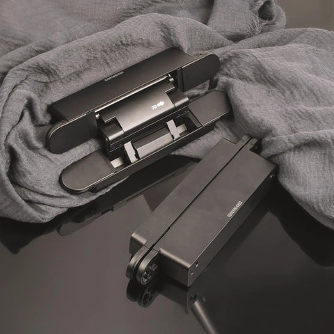 Heavy Duty Invisible Hydraulic Hinges 3 Pack 170 Degree Self Closing Concealed Door Hardware with rust resistant black finish.