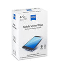 ZEISS Mobile Screen Wipes, 120-count pre-moistened screen cleaner in white box