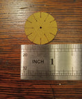 Mini 1 Inch Detail Sanding Mop Bits For Rotary Tools next to ruler showing size