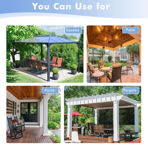 Outdoor Sheer Curtains For Patio Waterproof 4 Panels 54 By 84 Inches Light Filtering Voile Drapes For Porch Gazebo Pergola